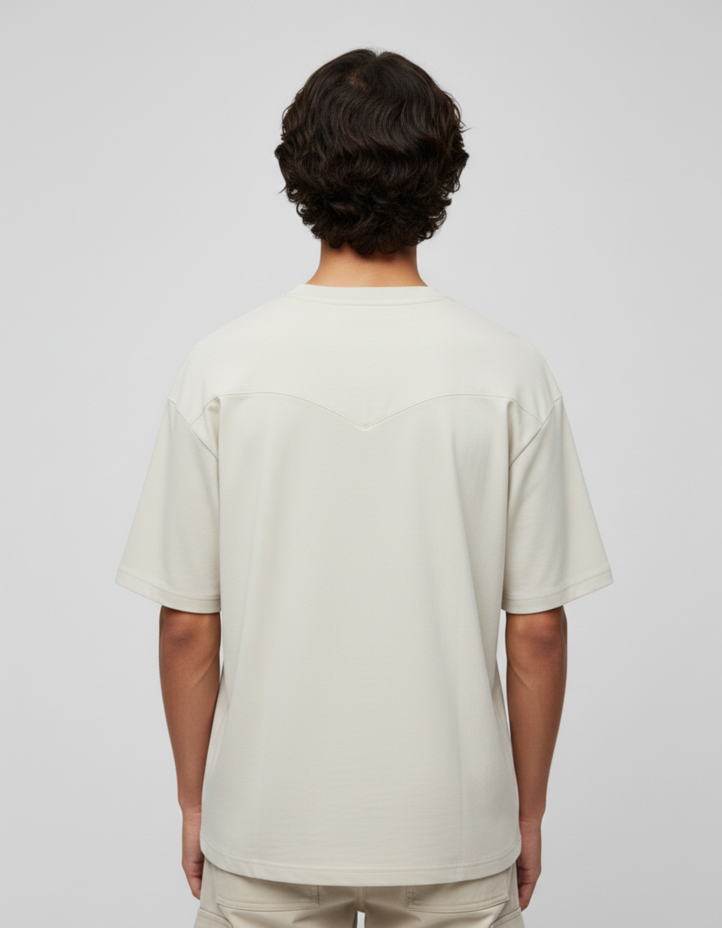 Zara Heavyweight tshirt-Creme