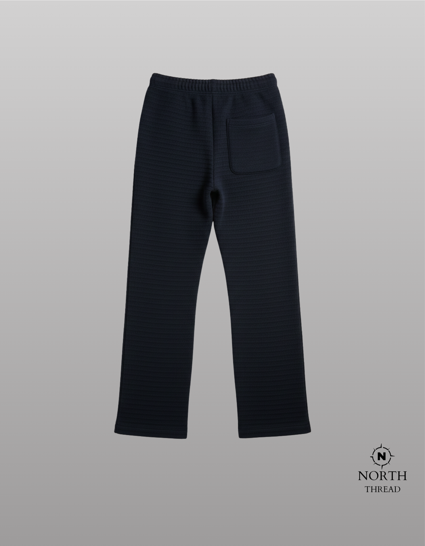 Bershka Heavyweight trouser-textured black