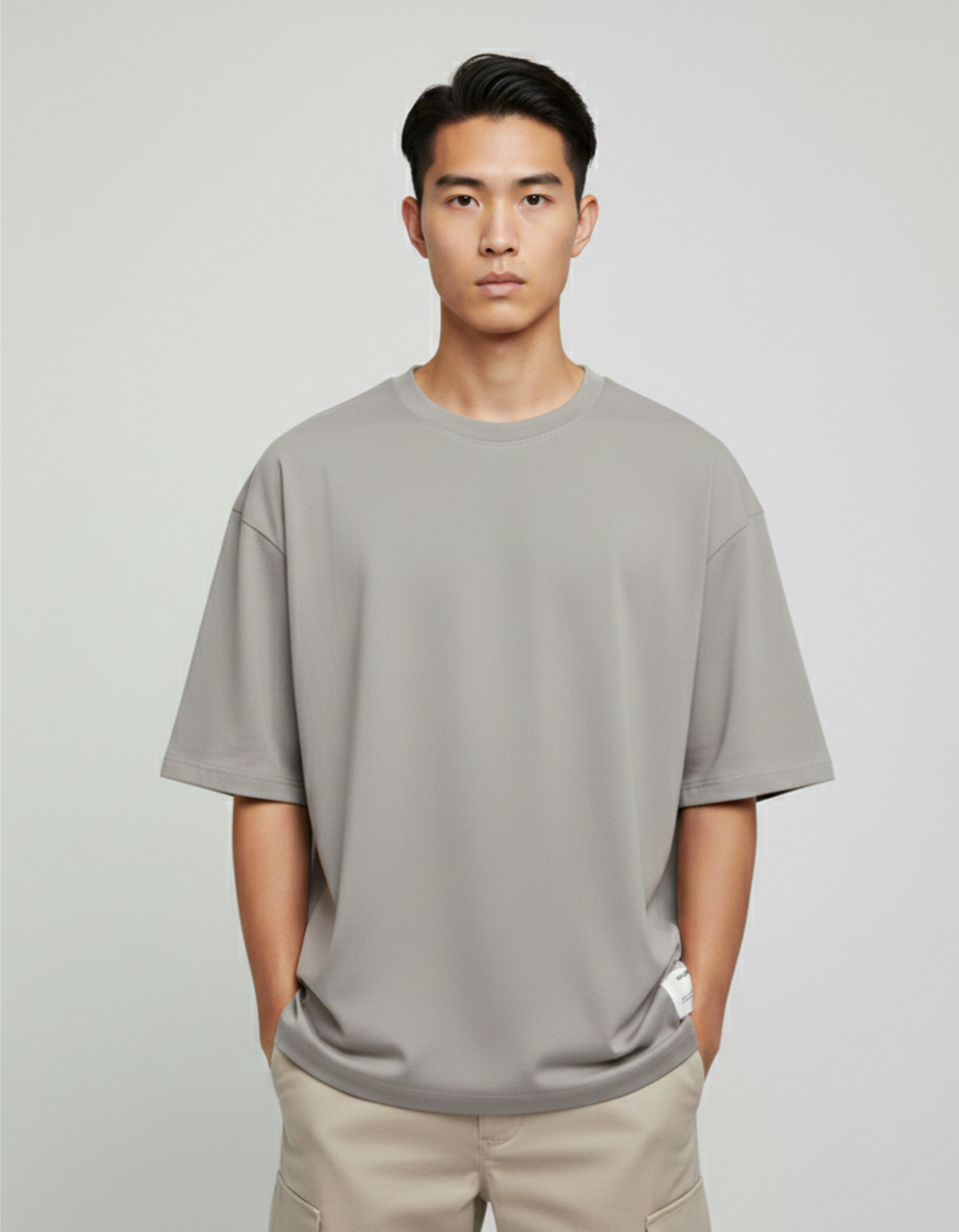 Pull&Bear Heavyweight tshirt-Sage green