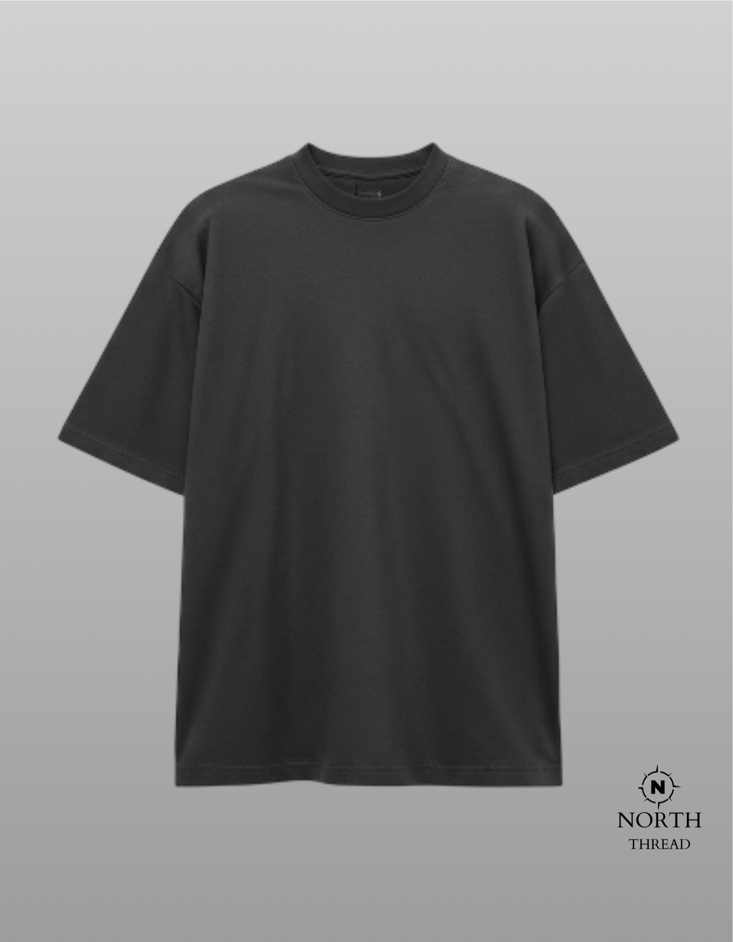 Zara Heavyweight tshirt-Charcoal gray