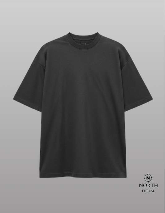 Zara Heavyweight tshirt-Charcoal gray