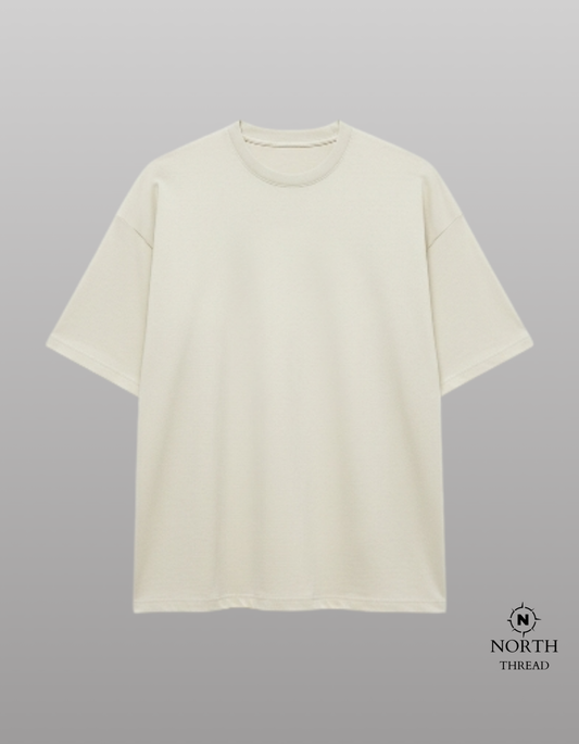 Zara Heavyweight tshirt-Creme