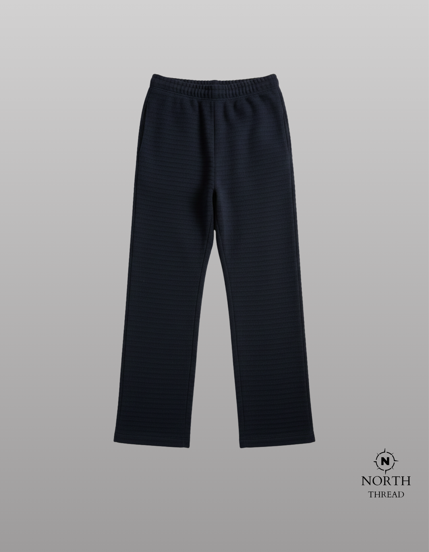 Bershka Heavyweight trouser-textured black