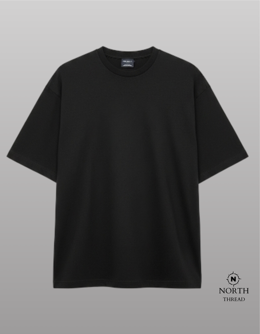 Pull&Bear Heavyweight tshirt-Black